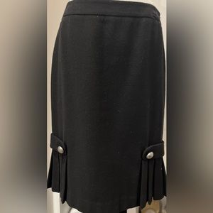 Black Wool Skirt by Banana Republic, Size 6